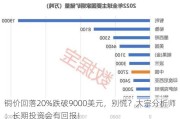 铜价回落20%跌破9000美元，别慌？大宗分析师：长期投资会有回报！