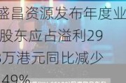 鸿盛昌***发布年度业绩 股东应占溢利292.8万港元同比减少58.49%