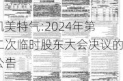 凯美特气:2024年第二次临时股东大会决议的公告