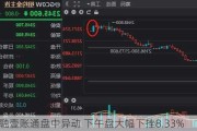 金融壹账通盘中异动 下午盘大幅下挫8.33%