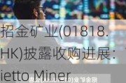 招金矿业(01818.HK)披露收购进展：Tietto Minerals将于6月6日交易结束时从澳交所正式名单中除名