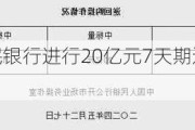 中国人民银行进行20亿元7天期逆回购操作