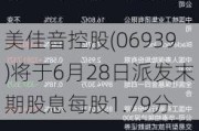 美佳音控股(06939)将于6月28日派发末期股息每股1.79分