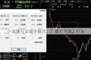 小金属行业盘中跳水，广晟有色跌2.41%