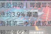 美股异动丨哔哩哔哩涨约3.9% 摩通指其第三季业绩或成短期催化剂