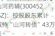 山河药辅(300452.SZ)：控股股东累计减持“山河转债”43万张