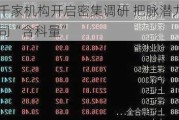 超千家机构开启密集调研 把脉潜力股公司“含科量”