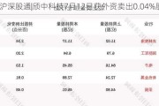 沪深股通|颀中科技7月12日获外资卖出0.04%股份