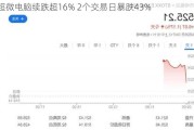 超微电脑续跌超16% 2个交易日暴跌43%