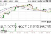 阅文集团(00772.HK)7月2日耗资395万港元回购16万股