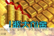 年内大涨超30%，金价下一步怎么走？研究人士：下周很关键