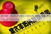 周天勇：实现5.5%增长分配和需求侧必须要深化的一些重大体制改革