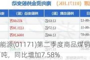 兖矿能源(01171)第二季度商品煤销量3661万吨，同比增加7.58%