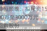 坤恒顺维：拟斥资1500万至3000万元回购股份