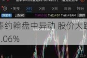 棒约翰盘中异动 股价大跌5.06%