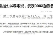 张家界：第三季度亏损约356.12万元，同比增亏近200%