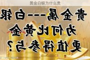 黄金白银为什么贵