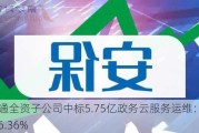 广电运通全资子公司中标5.75亿政务云服务运维：占年度营收6.36%