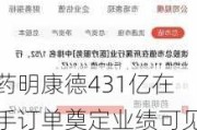 药明康德431亿在手订单奠定业绩可见性 全球生物医药融资回暖验证CXO复苏