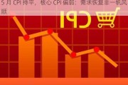 5 月 CPI 持平，核心 CPI 偏弱：需求恢复非一帆风顺