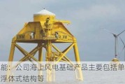 泰胜风能：公司海上风电基础产品主要包括单桩、导管架、浮体式结构等