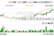 三七互娱大宗交易成交6685.00万元