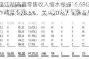 零售商超江湖|高鑫零售收入缩水亏损16.68亿！经营现金流净额减少78.5%，关店20家大卖场裁员超2万人