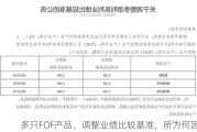 多只FOF产品，调整业绩比较基准，所为何因？