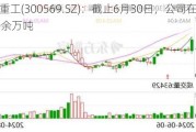 天能重工(300569.SZ)：截止6月30日，公司在手订单50余万吨