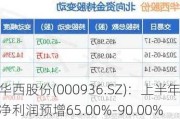 华西股份(000936.SZ)：上半年净利润预增65.00%-90.00%