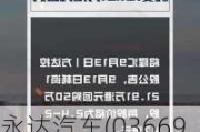 永达汽车(03669.HK)9月9日耗资131万港元回购100万股