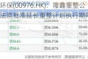 齐合环保(00***6.HK)：隆鑫重整公司获***批准延长重整***执行期限三个月