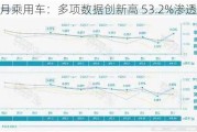 9 月乘用车：多项数据创新高 53.2%渗透率