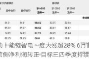 美股异动丨能链智电一度大涨超28% 6月首次实现单月经营侧净利润转正 目标三四季度持续盈利