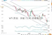 WTI 原油：突破 73.90 或继续上升