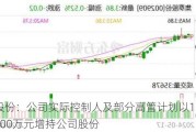 集泰股份：公司实际控制人及部分高管计划以1000万元-1500万元增持公司股份