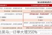 医药最低估黑马，订单大增350%