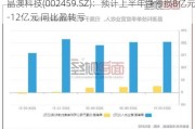 晶澳科技(002459.SZ)：预计上半年净亏损8亿元-12亿元 同比盈转亏