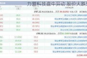 力盟科技盘中异动 股价大跌5.24%