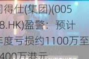 同得仕(集团)(00518.HK)盈警：预计年度亏损约1100万至1400万港元