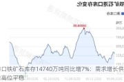 港口铁矿石库存14740万吨同比增7%：需求增长供给高位平稳