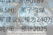 中煤能源(601898.SH)：苇子沟煤矿建设规模为240万吨/年，预计2025年底进入试运转