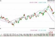 快讯：恒指高开0.63% 科指涨1.63%蔚来高开逾10%