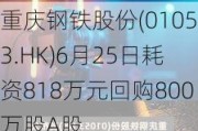 重庆钢铁股份(01053.HK)6月25日耗资818万元回购800万股A股