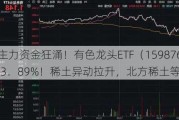 近150亿主力资金狂涌！有色龙头ETF（159876）单日飙涨3．89%！稀土异动拉升，北方稀土等6股涨停！