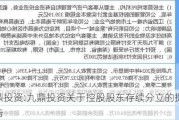 九鼎投资:九鼎投资关于控股股东存续分立的提示性公告