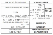 祥云渝农商村镇银行被罚30万元：贷后管理不到位，部分信贷资金被挪用