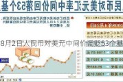 8月2日人民币对美元中间价调贬53个基点