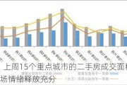 房地产：上周15个重点城市的二手房成交面积环比上涨5% 市场情绪释放充分