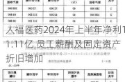 人福医药2024年上半年净利11.11亿 员工薪酬及固定资产折旧增加